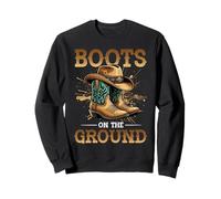Boots On The Ground Cowboy Boots Southern Country Rodeo Sweatshirt