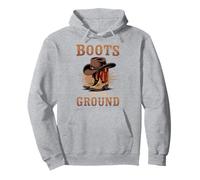 Boots On The Ground Cowboy Boots Western Country Style Pullover Hoodie