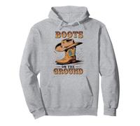 Boots On The Ground Cowboy Boots Western Country Style Pullover Hoodie