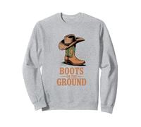 Boots On The Ground Cowboy Boots Western Country Style Sweatshirt