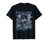 Boots On The Ground Denim and Diamonds Cowgirls Western T-Shirt