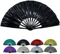 Boots on The Ground Fans for Line Dancing, 2025 New Holographic Hand Fan Foldable, Cowboy Popping Fans Accessories Rave Fan Rainbow Disco Party Decorations for Outdoor Events Dance Enthusiasts Gift