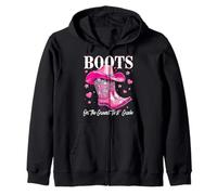 Boots On The Ground To 8th Grade 1st Day of School Zip Hoodie