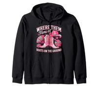 Boots On The Ground Where Them Fans At Zip Hoodie