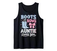 Boots Or Bows Auntie Loves You Tank Top