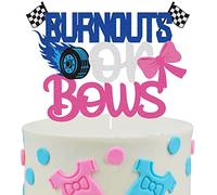 Boots Or Bows Birthday Cake Topper - It's A Boy Or Girl Boot Bow Gold Glitter Cake Décor - Gender Reveal Baby Shower - Kids Birthday Party Decoration