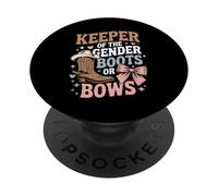 Boots Or Bows Gender Keeper Of The Gender Reveal Outfit PopSockets Adhesive PopGrip