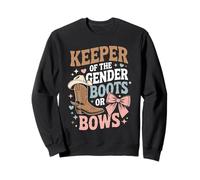 Boots Or Bows Gender Keeper Of The Gender Reveal Outfit Sweatshirt
