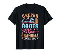 Boots Or Bows Grandma Loves You Gender Reveal Family T-Shirt