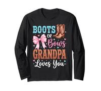 Boots Or Bows Grandpa Loves You Long Sleeve T-Shirt