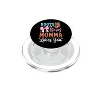 Boots Or Bows Momma Loves You PopSockets PopGrip for MagSafe