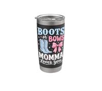 Boots Or Bows Momma Loves You Stainless Steel Insulated Tumbler