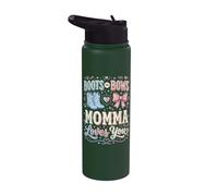 Boots Or Bows Momma Loves You Stainless Steel Insulated Water Bottle