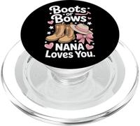Boots Or Bows Nana Loves You Country Style PopSockets PopGrip for MagSafe