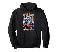 Boots Or Bows Tia Loves You Gender Reveal Family Matching Pullover Hoodie