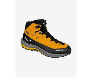Boots Salewa MTN Trainer 2 Mid Powertex Yellow Black Children - 29