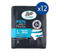 Boots Staydry Men Night Pants Large - 120 Pants (12 Pack Bundle)