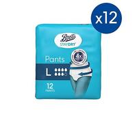 Boots Staydry Pants Large - 144 Pants (12 Pack Bundle)