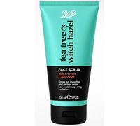 Boots Tea Tree & Witch Hazel Face Scrub with Activated Charcoal - 150ml