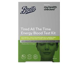 Boots Tired All The Time Energy Blood Test Kit