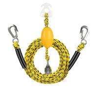 Boots Tow Rope for Tubing, Pull Line for up to 4 Users - With Hooks and 360 Degree Rotating Pulley Boat Tow Rope - For Pontoons, Swimming Balls, Inflatable Water Toys, Kayaks, Surfing, Water Skiing