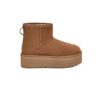 UGG® Classic Mini Platform for Women in Brown, Size 8, Suede/Polyester/Wool