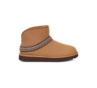 UGG for woman. 1158262 Classic Mini Crescent Leather Ankle Boots brown (36), Flat, None, Casual, Homewear