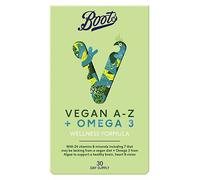 Boots Vegan A-Z + Omega 3 Wellness Formula 30 Tablets + 30 Capsules