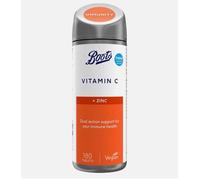 Boots Vitamin C and Zinc 180 Tablets, dual action for immune health