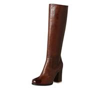 Boots Women's Hoof Heels Zip Elegant Sexy Round Toe Platforms High Heel Silver Size: 7 UK