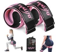 Booty Bands for Women Glutes - BFR Blood Flow Restriction Bands with Weekly Plan for Legs, Butt & Hip Building, Occlusion Bands for Workouts, Fabric Bands for Squat Butt & Thigh