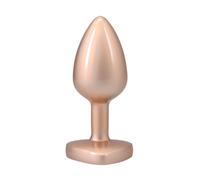 Booty Bling Metal Plug - Gold - Small