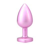 Booty Bling Metal Plug - Pink - Large