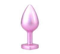Booty Bling Metal Plug - Pink - Medium