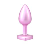 Booty Bling Metal Plug - Pink - Small