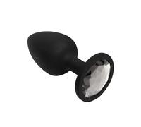 Booty Bling Butt Plug Silver Small