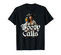 Booty Calls Funny Female Pirate T-Shirt