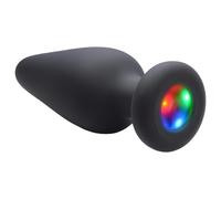 Booty Sparks - Black Silicone Light-Up Anal Plug
