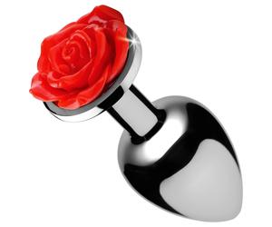 Booty Sparks - rose anal plug (silver)