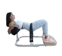 BootySprout Hip Thrust Machine for High Resistance Glute Training - Home Gym Workout - Comes with 45, 90, and 135 Lbs of Resistance - White