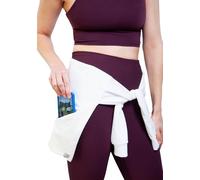 BootyWrap Modern Fanny Pack by Invisibelt - Slimming Wrap for Women with Zipped Pocket Storage to Carry Outdoor Essentials, White, Medium