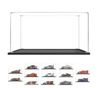 BOOVAX Display Case - Acrylic Clear Collectible Display Box for Lego [Speed-Champions] Model 76906 76908 76911 76912 76917 76920 76923 76935 - 20x10x10cm