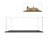 BOOVAX Display Case - Acrylic Clear Display Box for Lego 21061 - Compatible with [Notre-Dame de Paris] Model - (45x25x35cm)