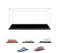 BOOVAX Display Case for Lego 10252/21034/76898/10220/42075 - Acrylic Clear Display Box for [London-Skyline/Beetle/T1-Camper-Van/First-Responder] - 36x18x18cm