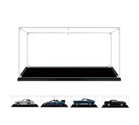 BOOVAX Display Case for Lego-10262/10265/10304/42123 - Acrylic Clear Display Box for [Aston-Martin-DB5/Ford-mustang/Camaro-Z28/McLaren-Senna-GTR] Model - 38x20x15cm