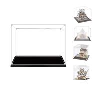 BOOVAX Display Case for Lego 10266/21056/75968/75977 - Acrylic Clear Collectible Display Box for [Apollo-11/Taj-Mahal/4 Privet-Drive-House] - 25x25x25cm