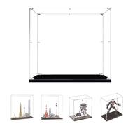 BOOVAX Display Case for Lego 21028 21051 76230 75306 - Acrylic Clear Collectible Display Box for [Architecture Tokyo/New York/Imperial-Probe-Droid] - 30x15x30cm
