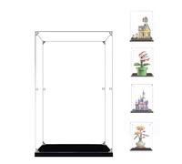 BOOVAX Display Case for Lego 43217 40720 71426 10368 - Acrylic Clear Display Box for [Up House/Piranha Plant/Sleeping Beauty Castle/Chrysanthemum] - 20x15x30cm