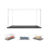 BOOVAX Display Case for Lego 75380 40499 10357 - Acrylic Clear Collectible Display Box for [Mos-Espa-Podrace-Diorama/Santa-Sleigh/Cobra 427 S/C] - 35x20x15cm