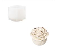 BOOWAN NICOLE Bloom Rose Candle Silicone Moulds 3D Candle Moulds for Pouring Set for Candle Making Craft Ornaments (LZ0857)